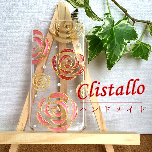 Clistallo ローズ アートスマホケース